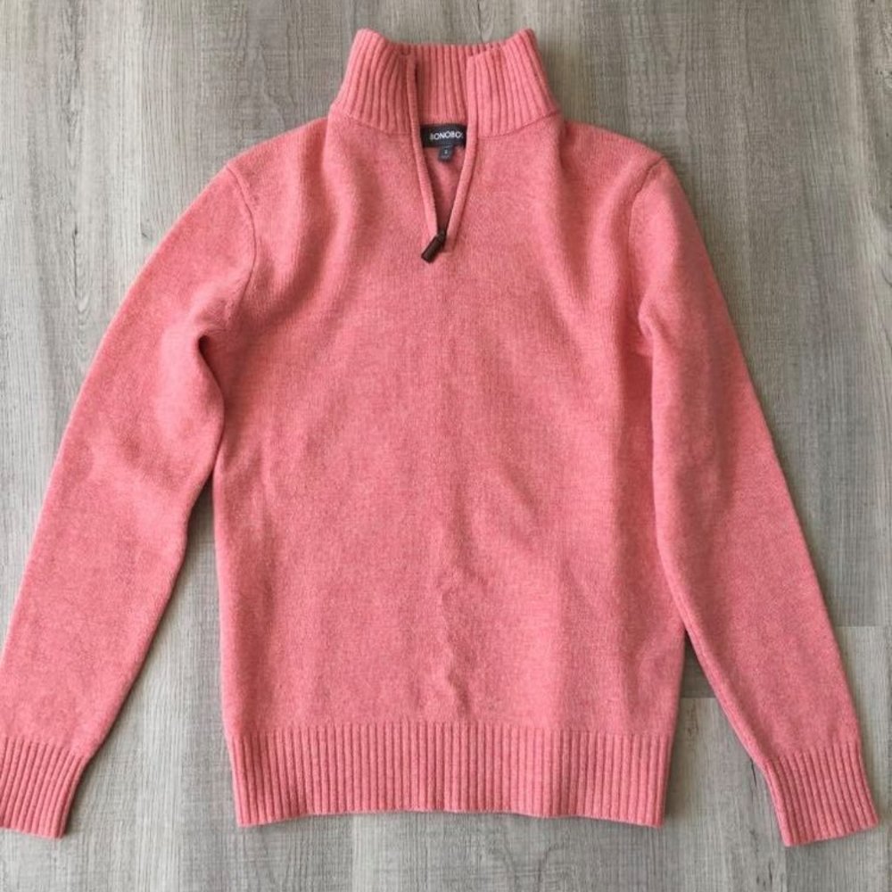 Bonobos Light Pink Wool Sweater